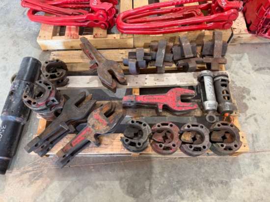 Pallet of BJ Tong Dies, Rod Tong heads, Rod Backups & Transfers