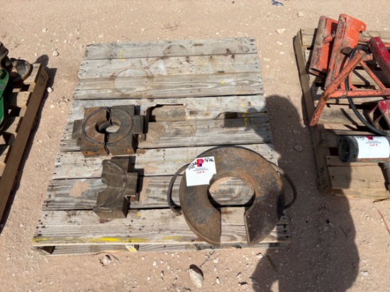 Set of 3-1/2 bop pipe rams
