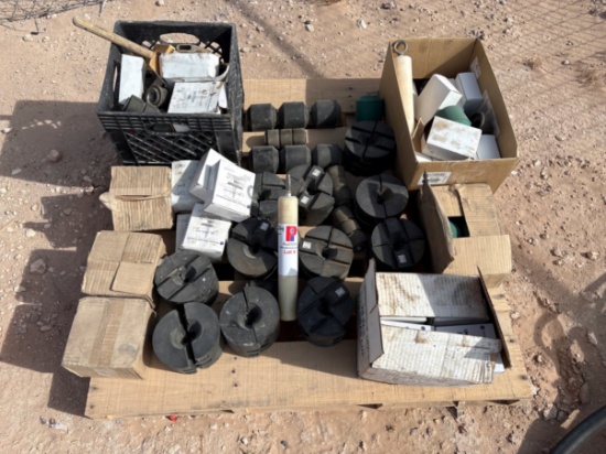 Pallet of 2-3/8 swab cups & assorted rubber goods