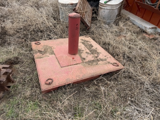 4x4 BOP STUMP WITH TIE DOWNS & FORKLIFT POCKETS