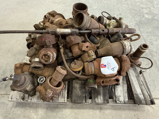 Pallet Of 2" Flow Iron Plug Valves, Tees, & Adapter Fittings