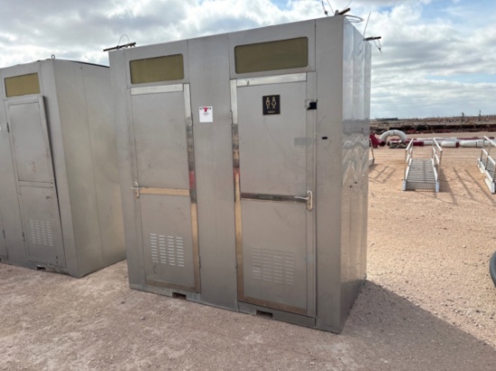 7 x 4 x 8 2-room portable restroom