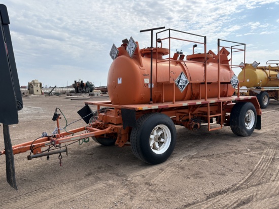 14L x 5DIA 1,500gallon t/a bumper pull acid transport pup trailer