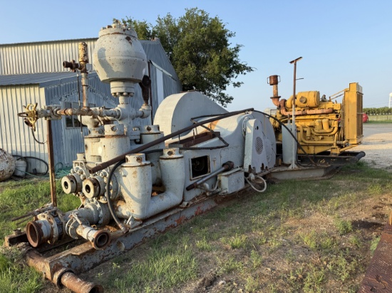 CONTINENTAL EMSCO D-700 DUPLEX MUD PUMP P/B CAT D353