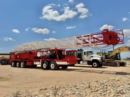 2011 MUSTANG 550 5-AXLE WELL SERVICE RIG, 104x275 Mast