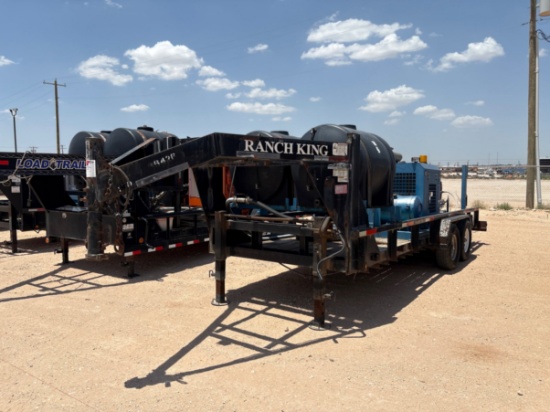 2011 RELIABLE PUMPS T/A GOOSENECK 15K HYDROSTATIC TEST TRAILER