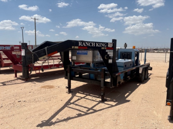 2011 RELIABLE PUMPS T/A GOOSENECK 15K HYDROSTATIC TEST TRAILER