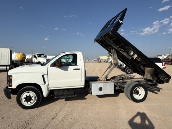 2022 INTERNATIONAL CV515 SINGLE CAB FLATBED DUMP TRUCK