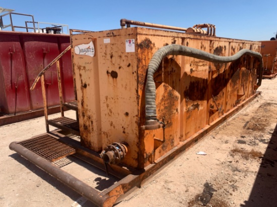25 L x 8 W x 8 T 149 bbl Open Top Skidded Tank
