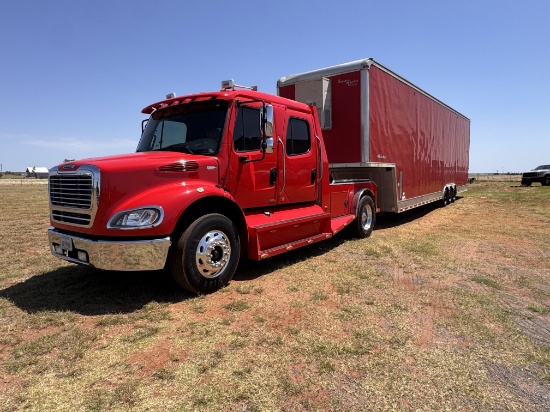 2007 Freightliner M2 & Race Car Stacker Trailer Package