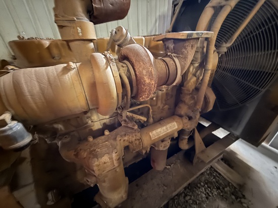 CATERPILLAR C15 14.6L DIESEL ENGINE W/ RADIATOR, (INCOMPLETE)