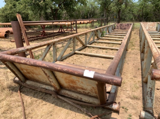 50 x 8 x 3 Skidded Pipe Tub