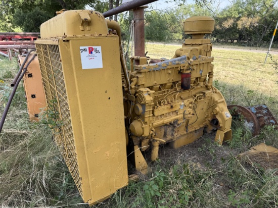 CATERPILLAR 3406TA DIESEL ENGINE & RADIATOR