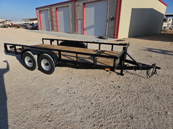 2011 C&M TRAILERS 16 X 7 T/A BUMPER PULL UTILITY TRAILER