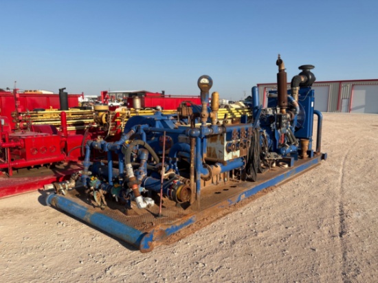 Gardner Denver PAH triplex pump unit, skidded