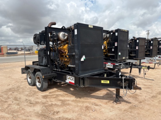 Cornell D6875-2 6x8 water transfer pump mtd on t/a bumper pull trailer
