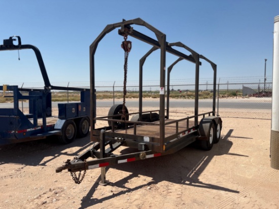 14 x 6 t/a bumper pull monorail trailer