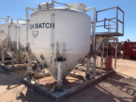 16 L x 11 W x 12 T Skidded Dry Bulk Storage Tank