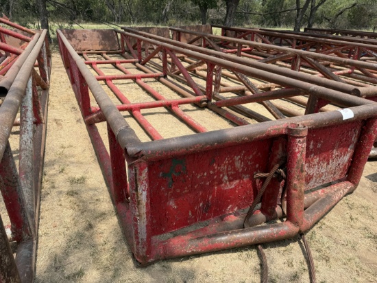 40L x 8W x 3H SKIDDED PIPE TUB