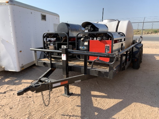18 x 7 T/A BUMPER PULL PRESSURE WASHER TRAILER