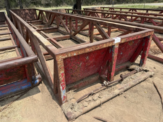 40L x 8W x 3H SKIDDED PIPE TUB
