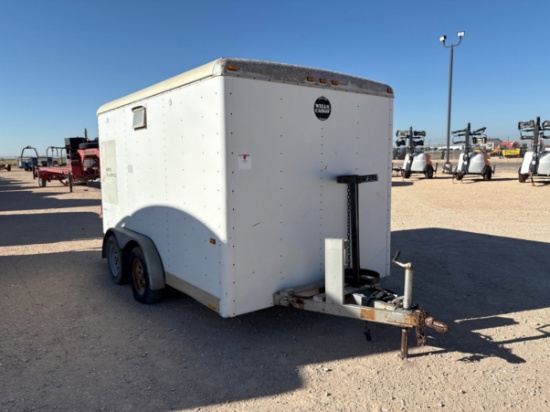 2001 Wells Cargo 12 X 7 t/a bumper pull doghouse trailer