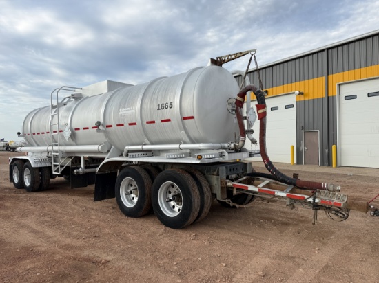 2014 STEPHENS 6,800 GALLON DOT-407 4- AXLE TANK PUP TRAILER