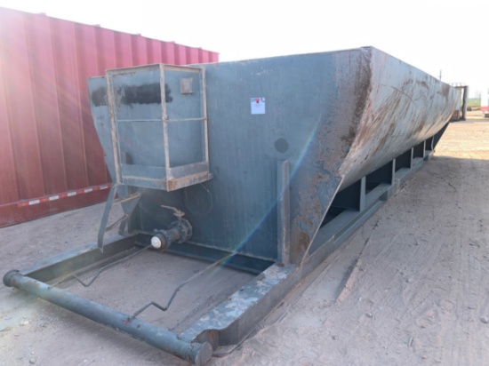 40 L x 10W x 7T Round Bottom Open Top Tank