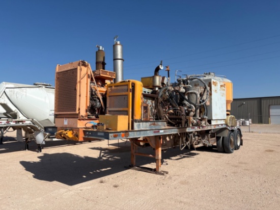 National Oilwell P17 T/A cement pump trailer