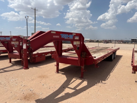 2015 TOP HAT TRAILERS 30 X 102 T/A GOOSENECK TRAILER