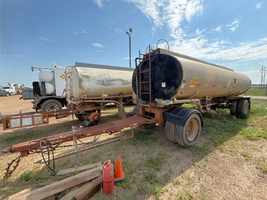 1985 J&L TANK 5,250 GALLONS MC-306-AL 2-AXLE TANK PUP TRAILER