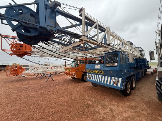 2006 CROWN CE500 DD 104'-240K 5-AXLE WELL SERVICE WORKOVER RIG