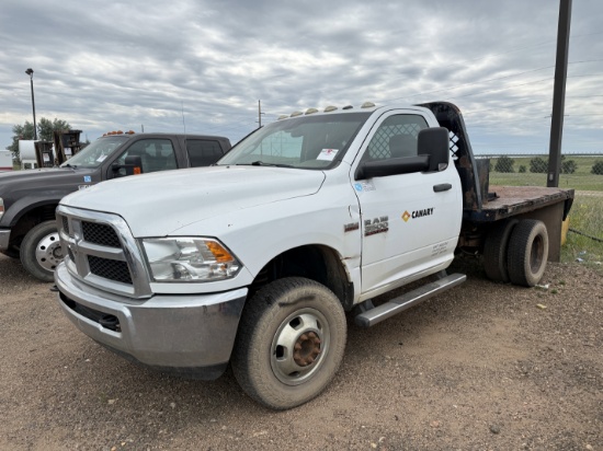 2015 Dodge Ram 3500 Hd 4x4 Flatbed Pickup Truck