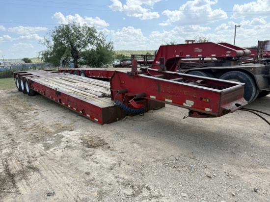 1980 AZTEC 45x 96 50-Ton TRI-AXLE NARROW NECK LOWBOY TRAILER