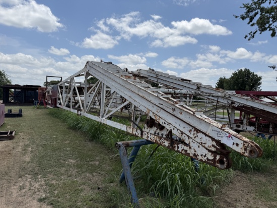 AL HICKS 100H x 12.9W x 300K LBS MAST W/ 43L x 17.7W x10 H CENTER LOAD SUBSTRUCTURE