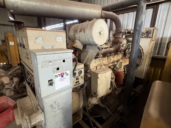 75-KW 3-PHASE NATURAL GAS GENERATOR SET P/B CUMMINS N855G ENGINE