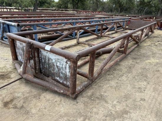 35 x 8 x 3 SKIDDED PIPE TUB