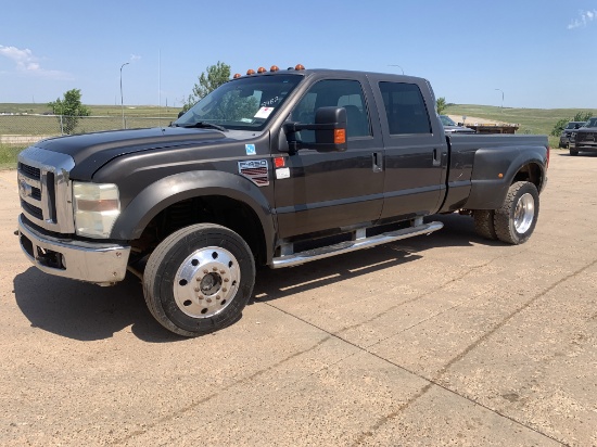 2008 FORD F-450 SD LARIAT DIESEL 4X4 CREW CAB TRUCK