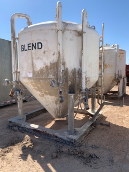10 W x 9 L x 11 T Skidded Dry Bulk Storage Tank