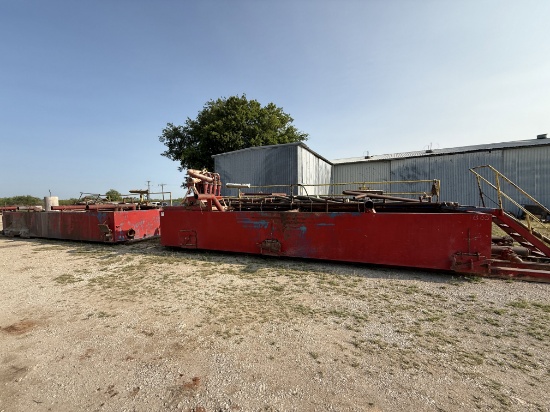 (2) 225-BBL MUD TANKS W/ DESILTER, MUD HOSES, CATWALKS, & HANDRAILS