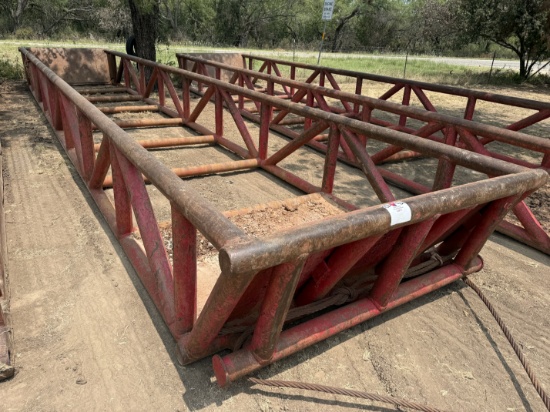 40L x 8W x 3H SKIDDED PIPE TUB