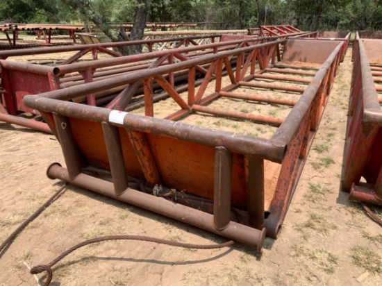 40 x 8 x 3 Skidded Pipe Tub
