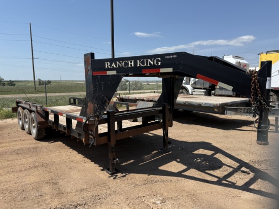 2012 AMERITRAIL 20 X 7 3-AXLE LOW PROFILE GOOSENECK TRAILER