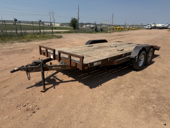 2005 TEMCO 18 x 96 T/A 14K LB BP UTILITY FLATBED TRAILER