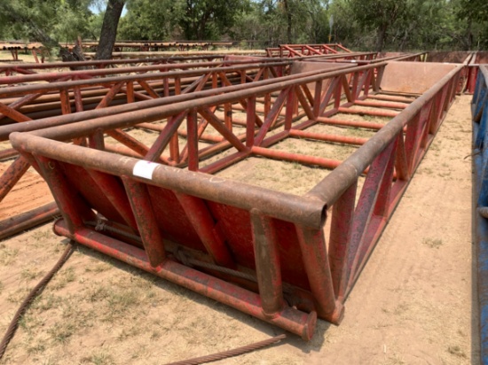 40 x 8 x 3 Skidded Pipe Tub