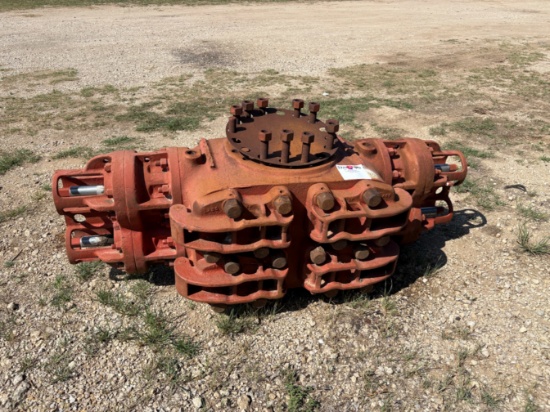 Shaffer 11 double hydraulic BOP w/ 3 gate valve