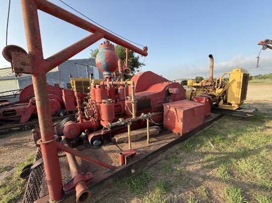 CONTINENTAL EMSCO D-300 DUPLEX MUD PUMP P/B CATERPILLAR 3406TA