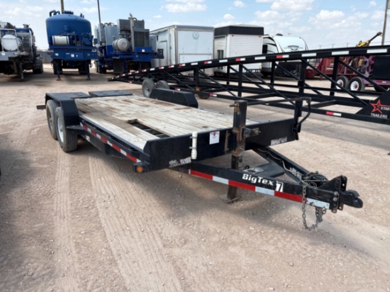 2017 BIG TEX 206 X 7 T/A BUMPER PULL CAR HAULER TRAILER