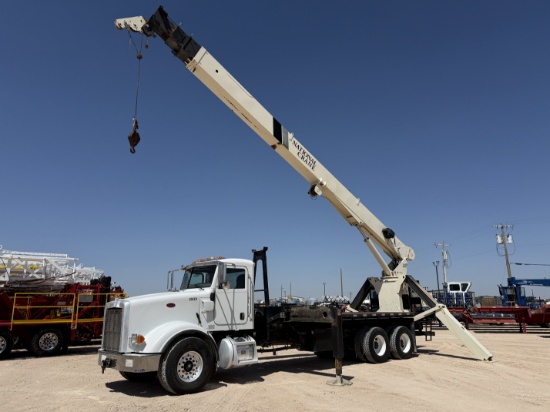 2010 PETERBILT 367 T/A DAYCAB 26-TON CRANE TRUCK
