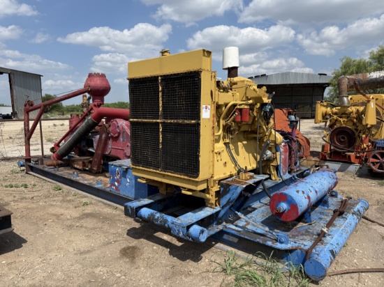 OILWELL 7-1/4x14 DUPLEX MUD PUMP P/B CAT D353